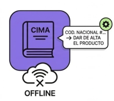 Catálogo CIMA dentro de la aplicación