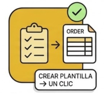Plantillas para tus compras recurrentes