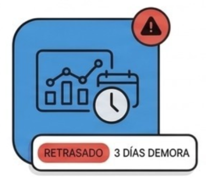 Pedidos retrasados detectados al instante